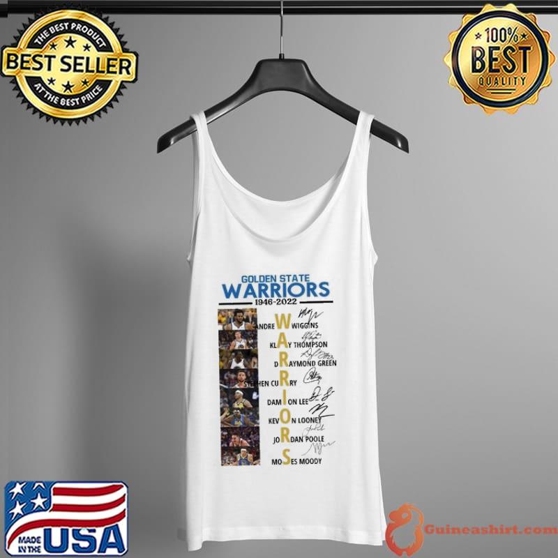 2022 NBA Finals Champions Golden State Warriors Team Signature Shirt Tank Top