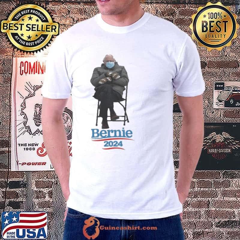 Bernie meme bernie sanders 2024 mittens shirt