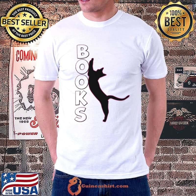 Cat and books shirt
