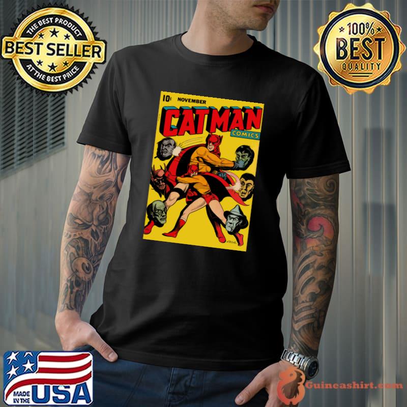 Catman Comics Superhero Adventure Poster T-Shirt