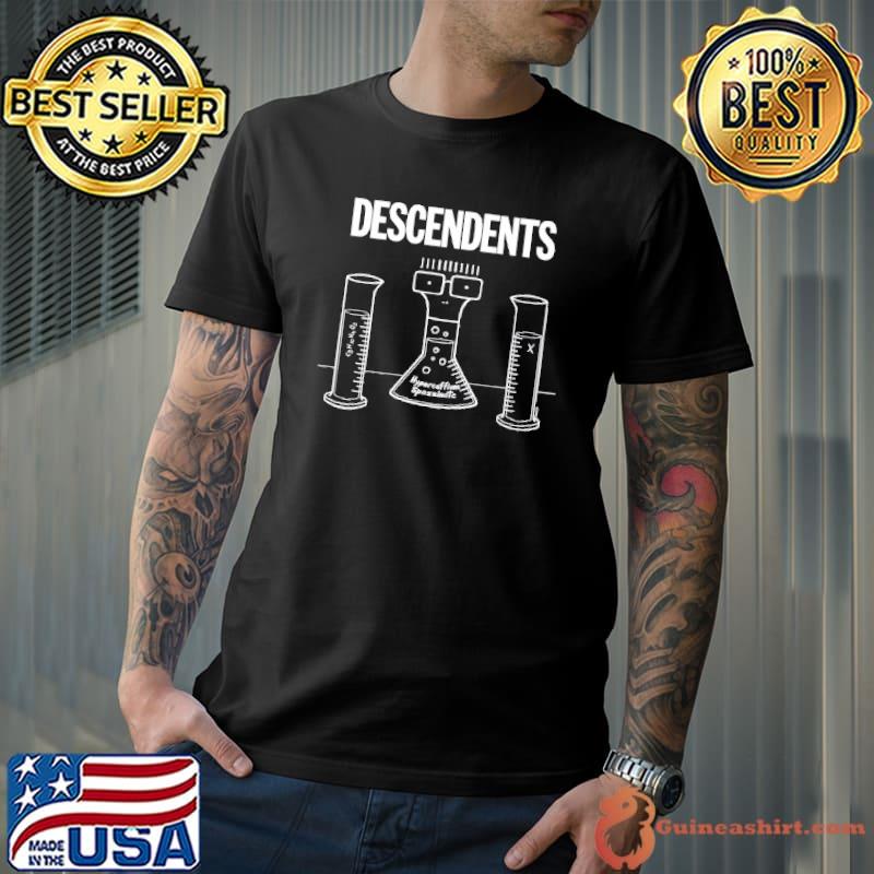 Descendents chemistry laboratory equipment music band shirt