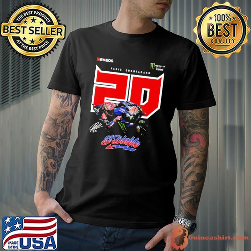 Fabio quartararo 20 eldiablo signature shirt