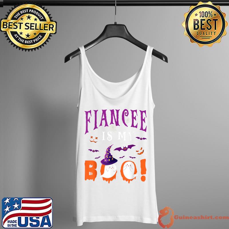 Fiancee Is My Boo Two Halloween Witch Boo Ghosts Couple T-Shirt Tank Top