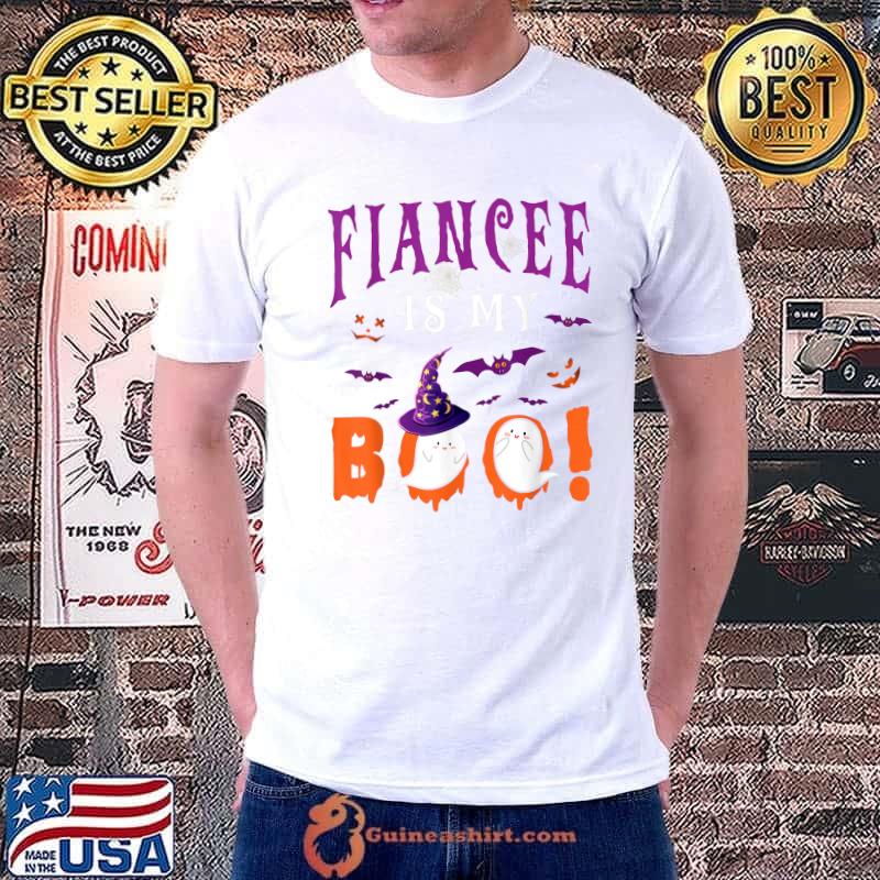 Fiancee Is My Boo Two Halloween Witch Boo Ghosts Couple T-Shirt Unisex