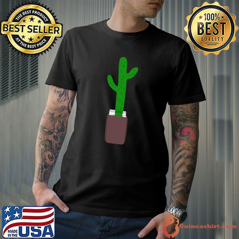 Flowers In Mason Jar Pattern T-Shirt