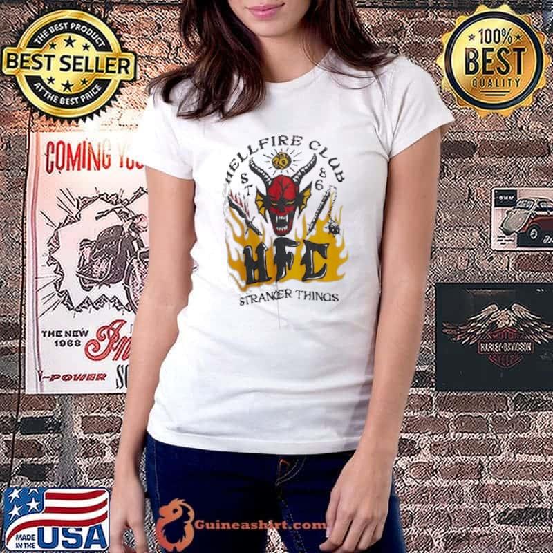 Hellfire Club HFC Stranger Things Shirt Ladiestee