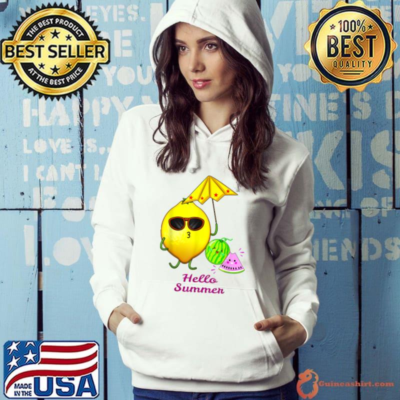 Hello Summer Lemon watermelon T-Shirt Hoodie