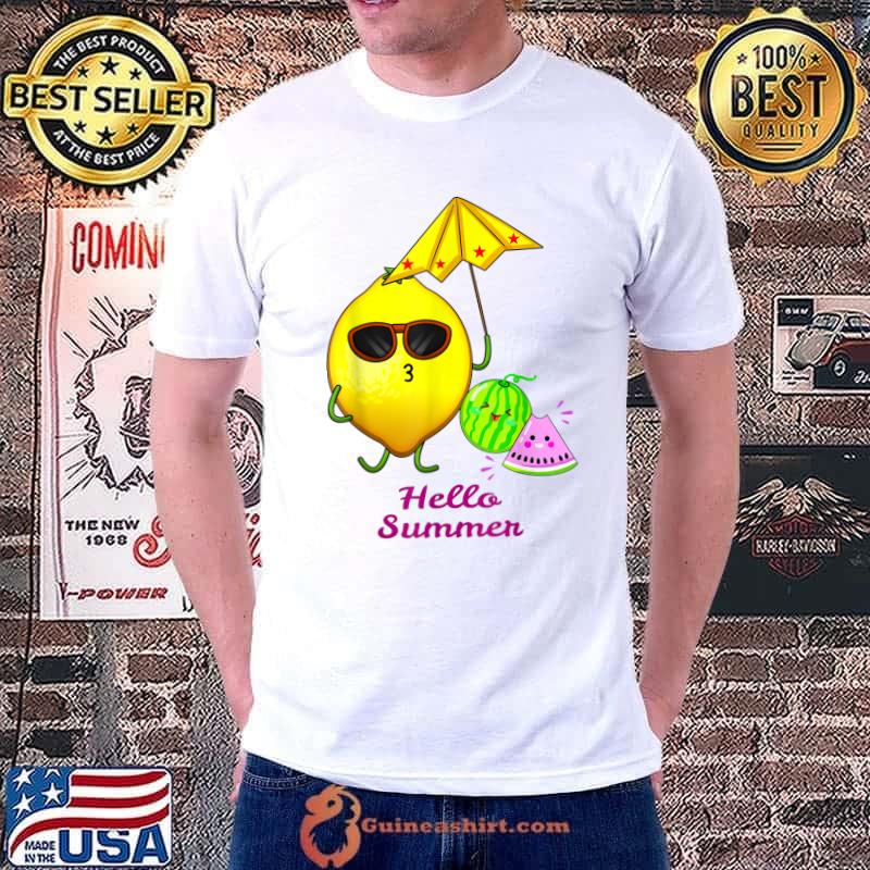 Hello Summer Lemon watermelon T-Shirt
