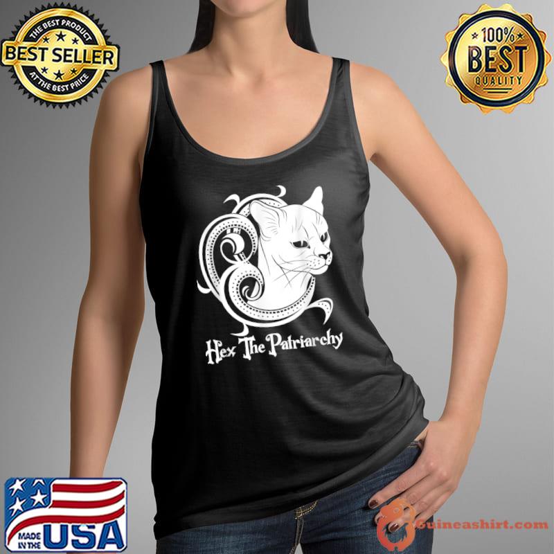 Hex The Patriarchy Witch Feminism Hex The Patriarchy Cat T-Shirt Tank Top