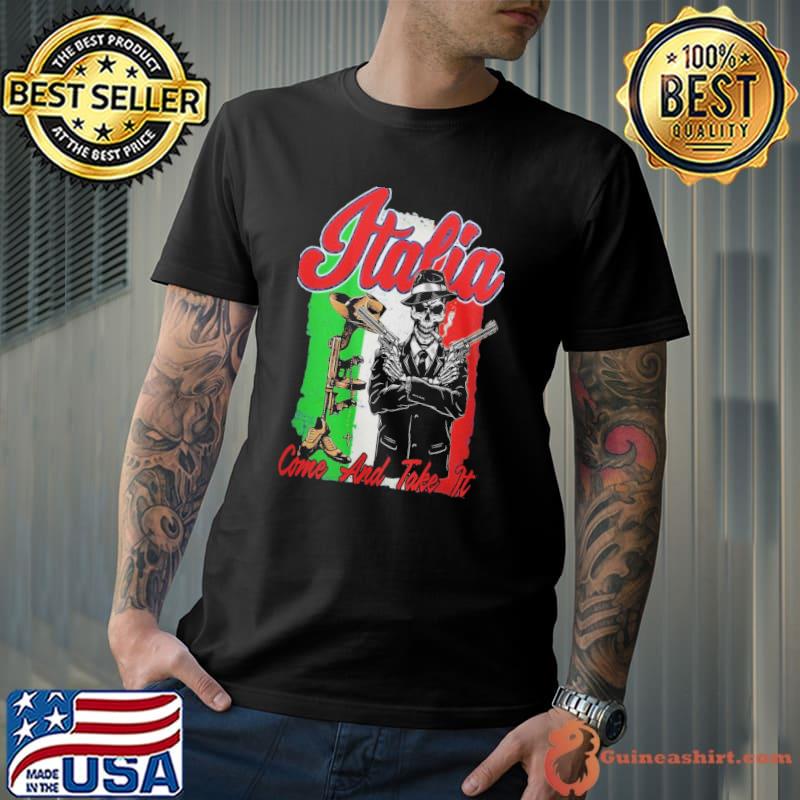 Italia Come And Take It Skull Shirt