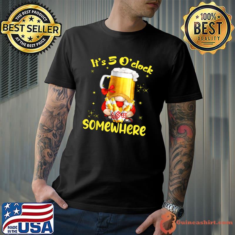 It's 5 O'clock Somewhere International Beer Day Cool Brewery T-Shirt
