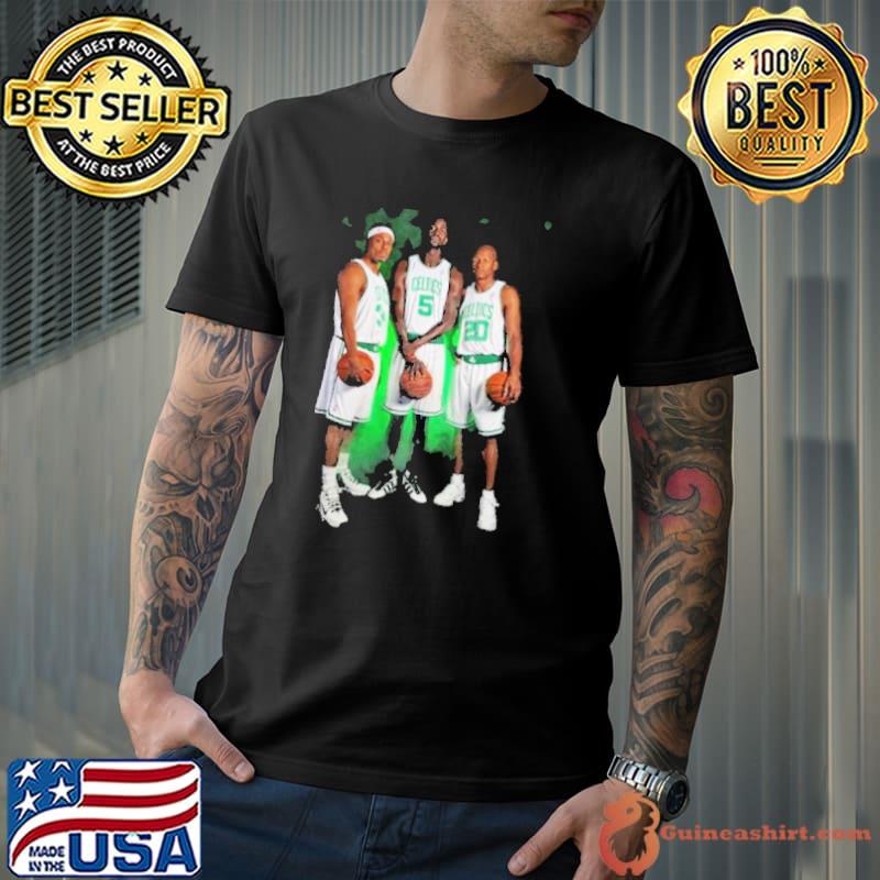 Kevin garnett Paul pierce and ray allen Boston celtics fanatics authentic unsigned shirt