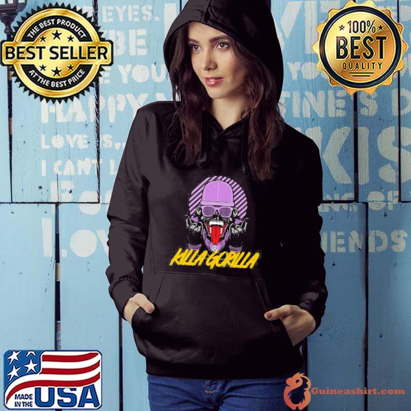 Killa gorilla hiphop retro artwork s Hoodie