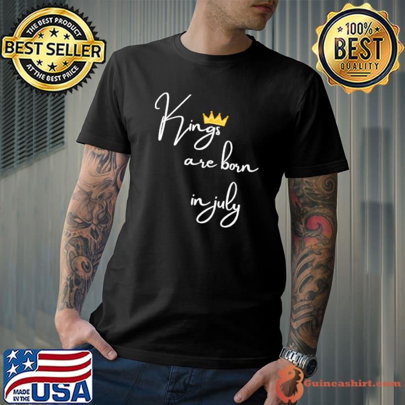 Kings are born in july crown T-Shirt