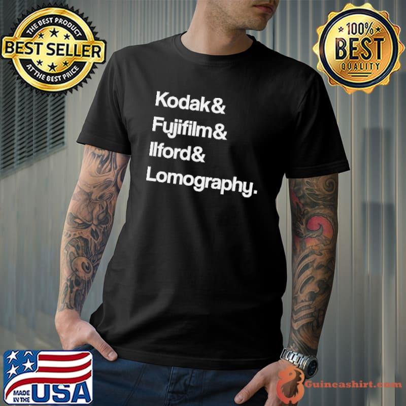Kodak Fujifilm Illford Lomography Shirt