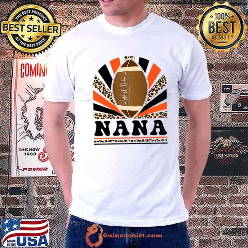 Leopard Football Nana Life Pocket T-Shirt