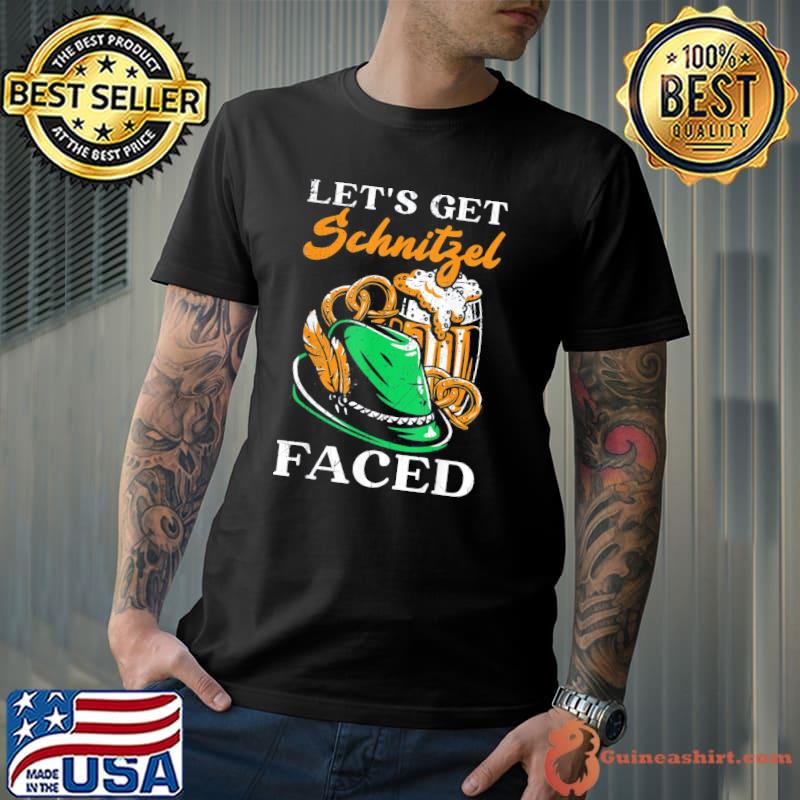 Let's get schnitzel faced beer drinker oktoberfest shirt