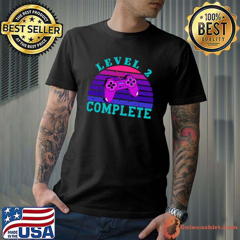 Level 2 Complete Video Game Vintage T-Shirt