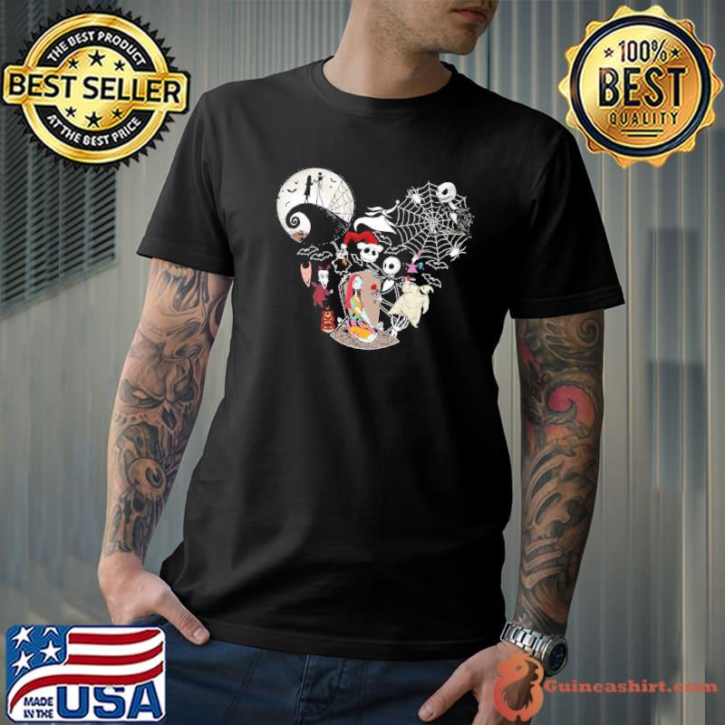 Mickey ear disney the nightmare before christmas halloween shirt