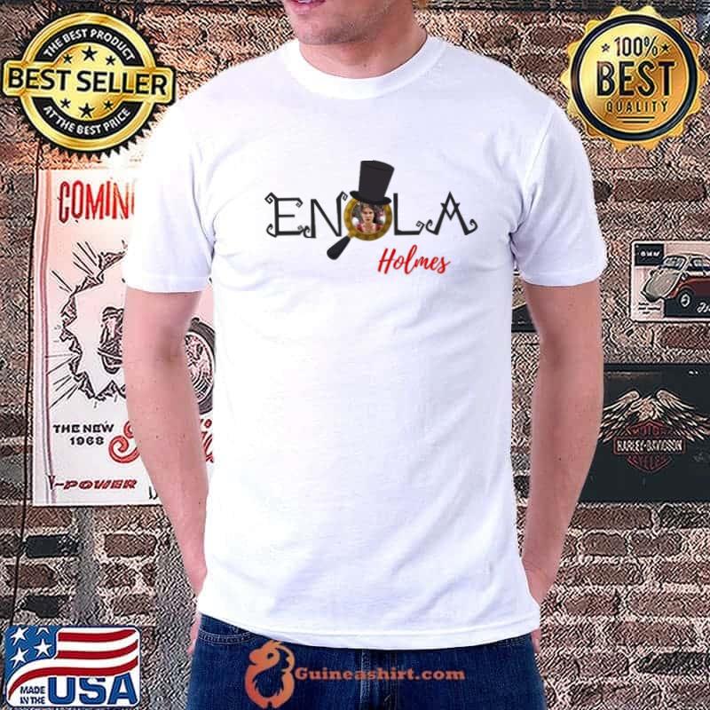 Mystery crime enola holmes logo shirt