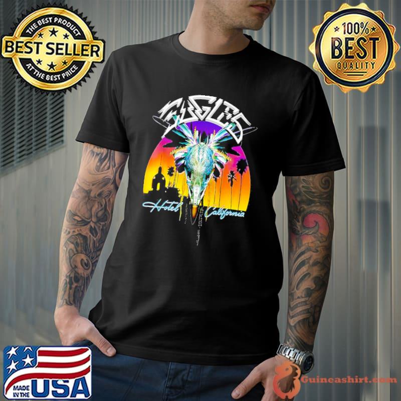Nang hotel California eagles band vintage shirt
