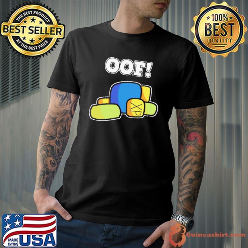 Oof Noob Funny Dank Meme Hand Drawn Gamer Youth Roblox shirt