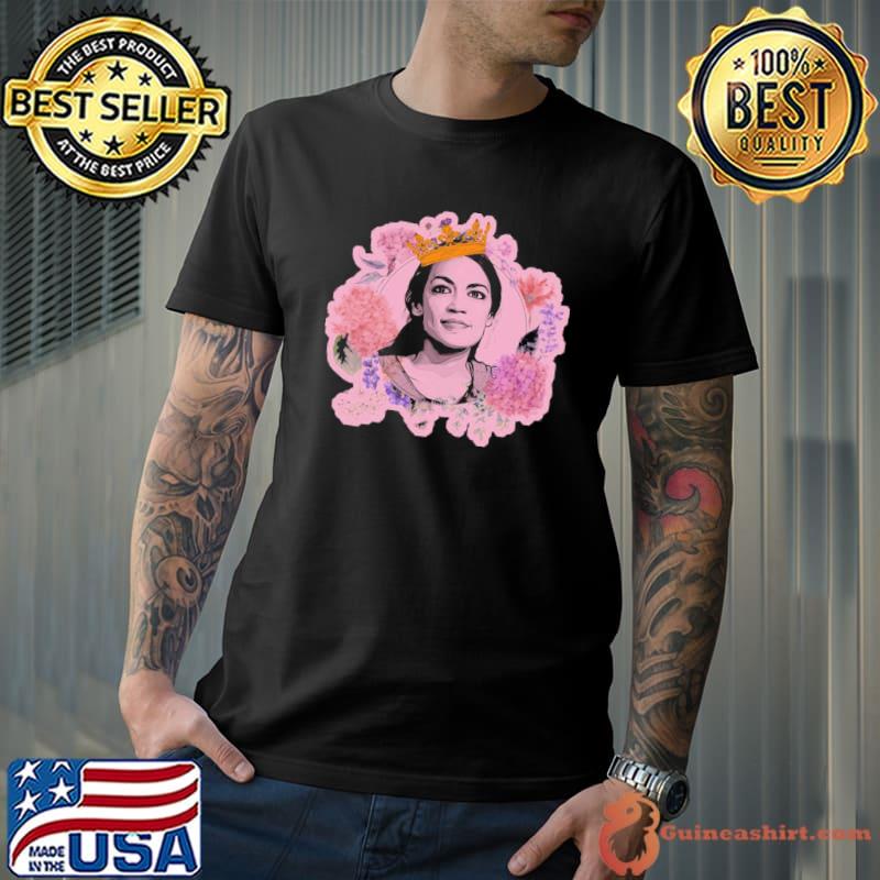 Queen aoc alexandria ocasio cortez for president feminist politics shirt