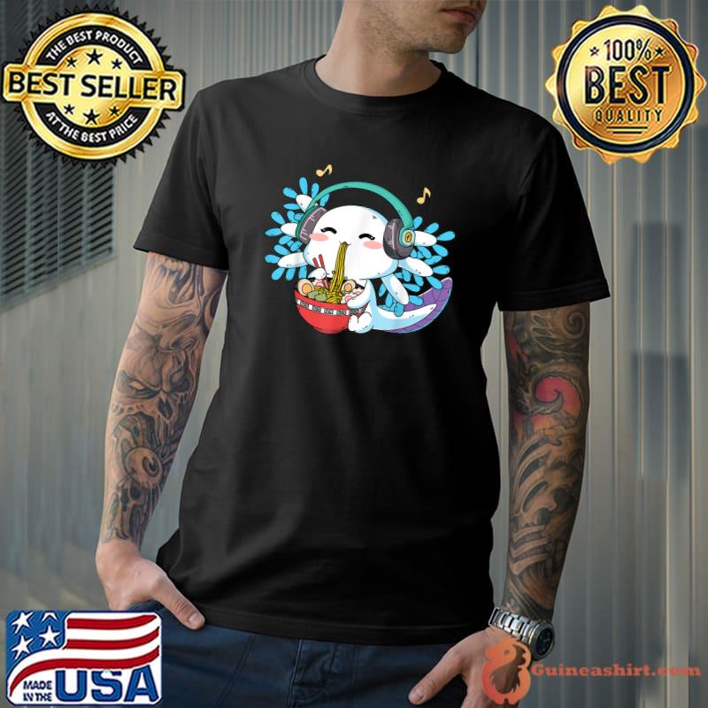 Ramen Axolotl Japanese Noodles Anime Otaku Nu Goth T-Shirt