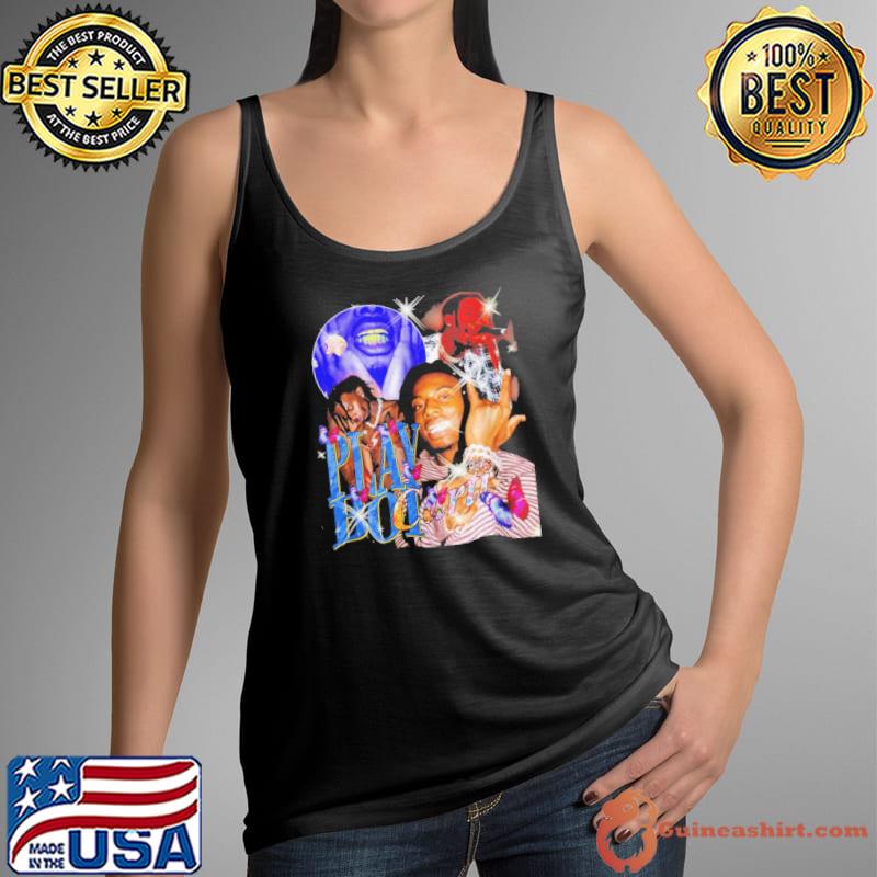Rapper and singer inspired 90s bootleg rap old school 90 playboI cartI s Tank Top