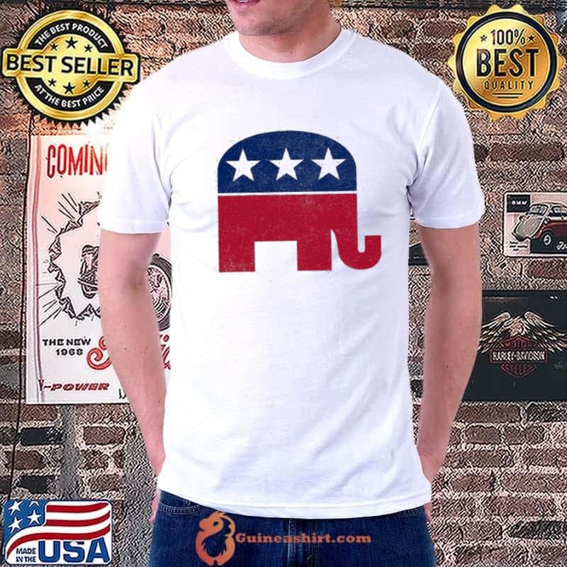 Republican elephant retro unsiex shirt