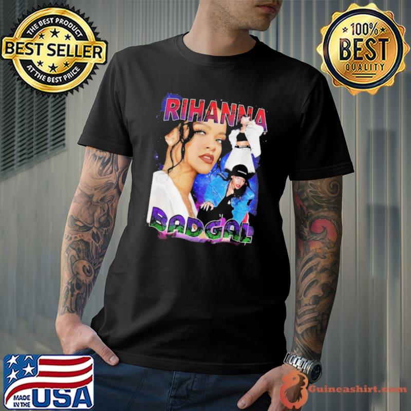 Rihanna singer hiphop inspired 90s bootleg rap old school 39 shirt