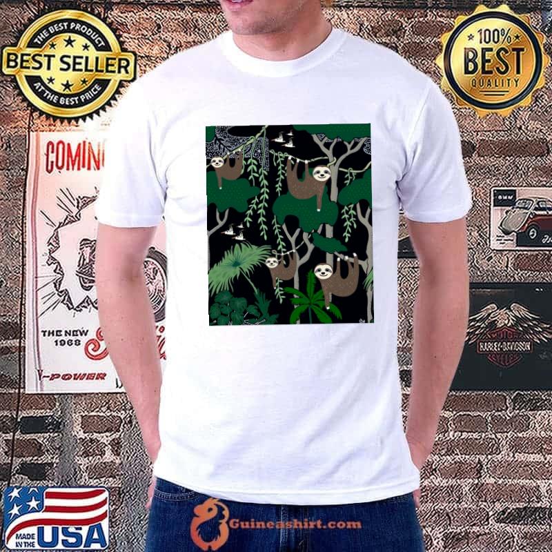 Sloth Pattern T-Shirt