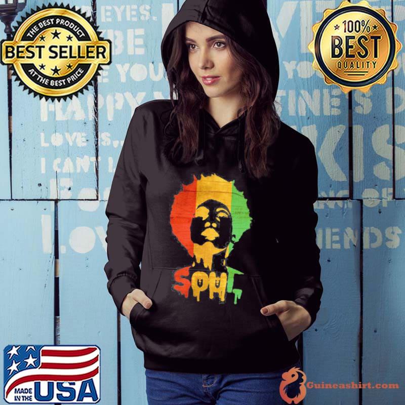 Soul woman funk sister afro cool african American black pride s Hoodie