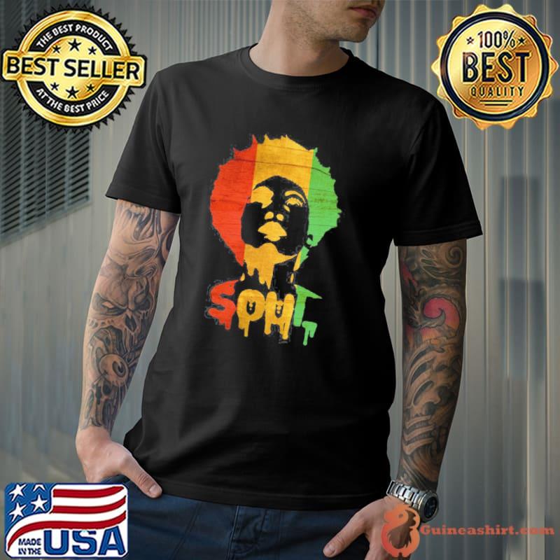 Soul woman funk sister afro cool african American black pride shirt