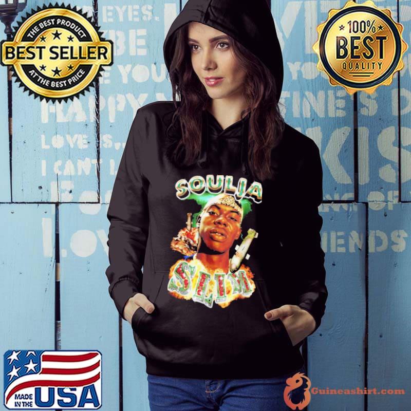 Soulja slim rapper hiphop inspired 90s bootleg rap old school s Hoodie