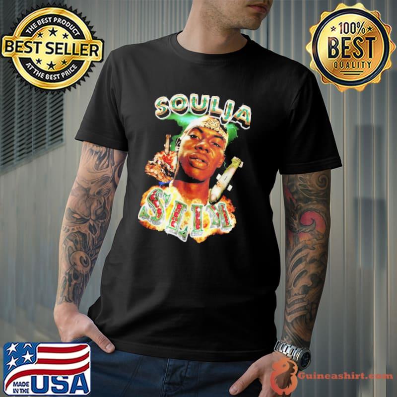 Soulja slim rapper hiphop inspired 90s bootleg rap old school shirt