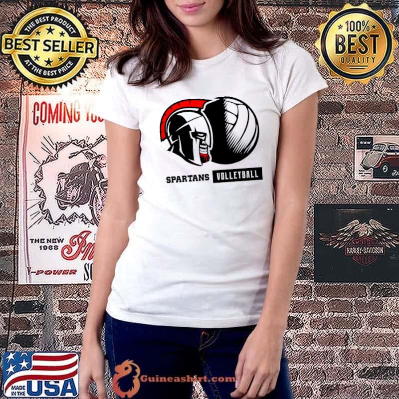 Spartans Volleyball Sport T-Shirt Ladiestee