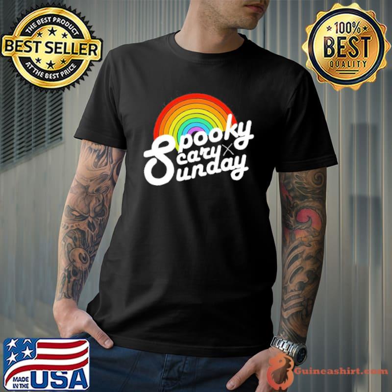 Spooky scary sunday trendy pullover shirt