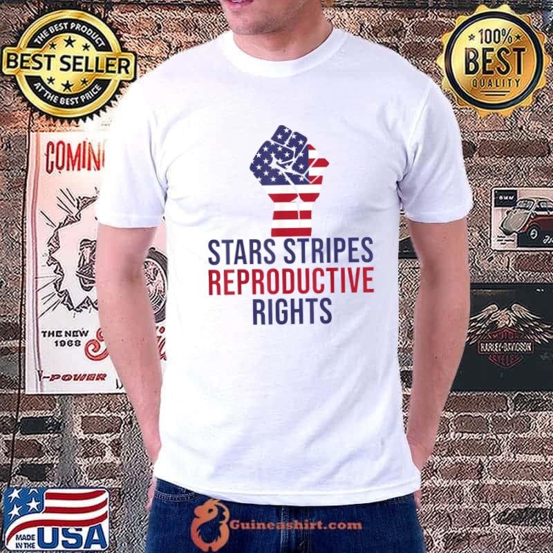 Stars Stripes Reproductive Rights 4th of July Strong hand T-Shirt Unisex