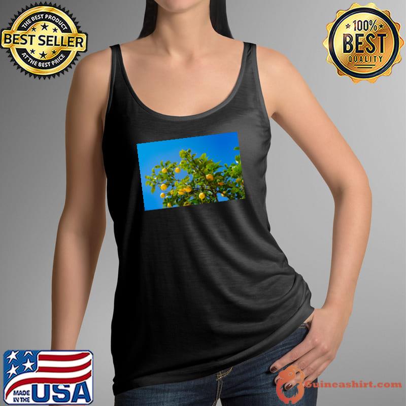 Summer Lemon Tree Blue Sky T-Shirt Tank Top