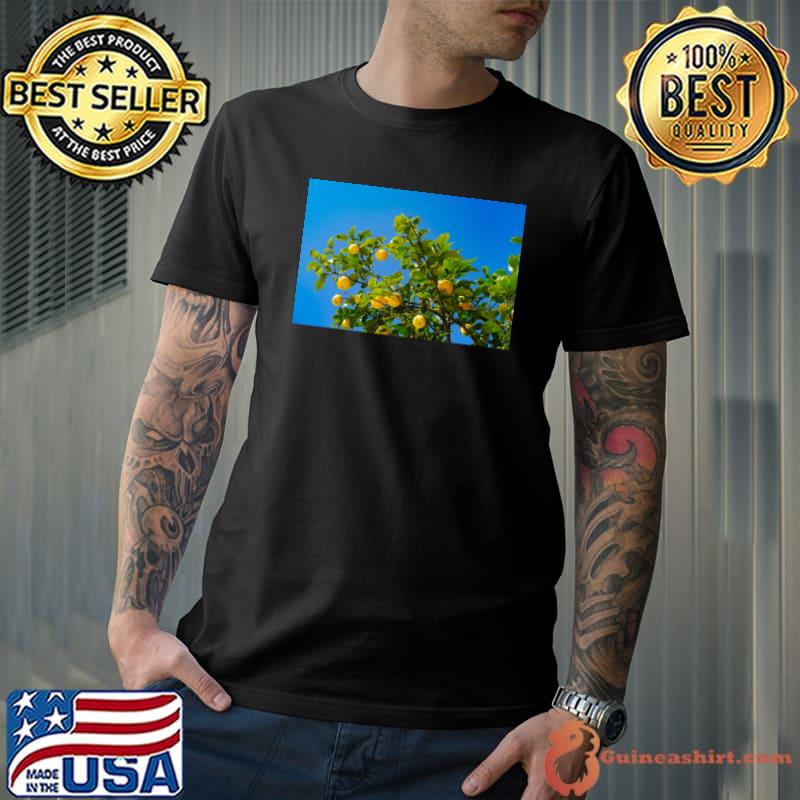 Summer Lemon Tree Blue Sky T-Shirt