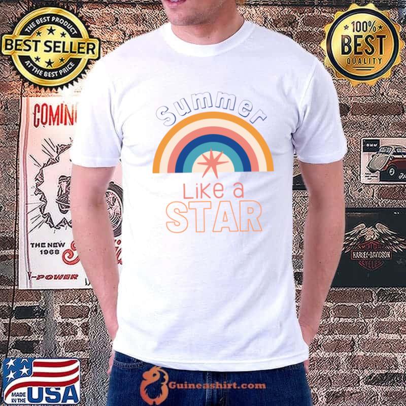 Summer Like A Star Boho Rainbow T-Shirt