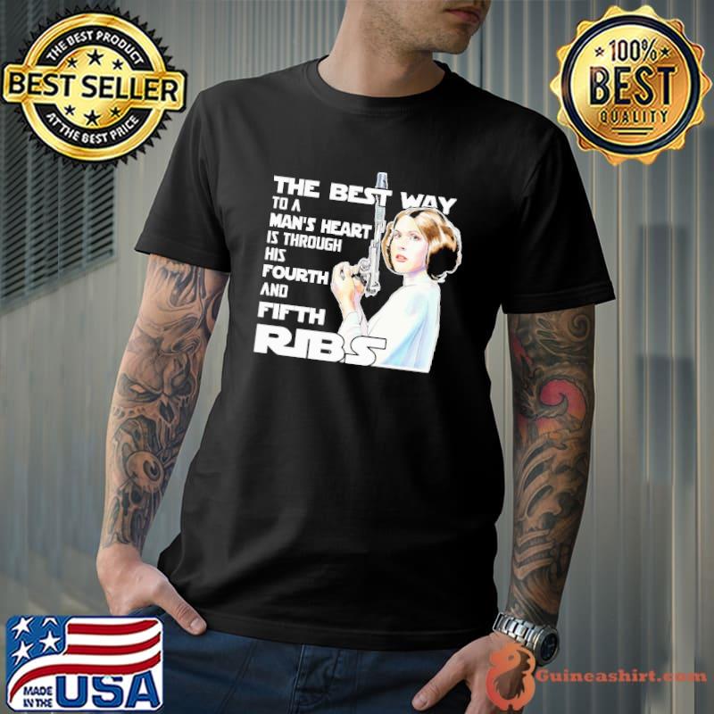 The best way to a man's heart is through his fourth fifth ribs gun shirt