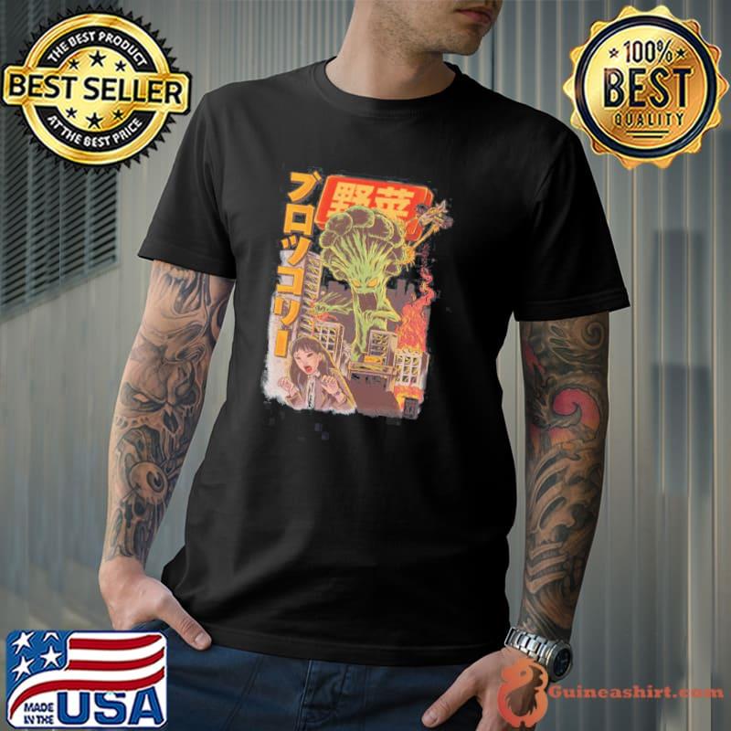 The broccozilla scary art shirt