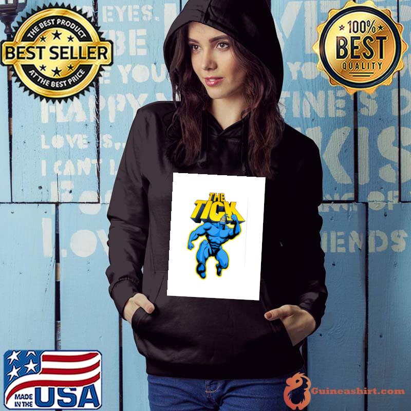 The Tick Superhero Parody Character with Logotype 1994 TV series T-Shirt Hoodie
