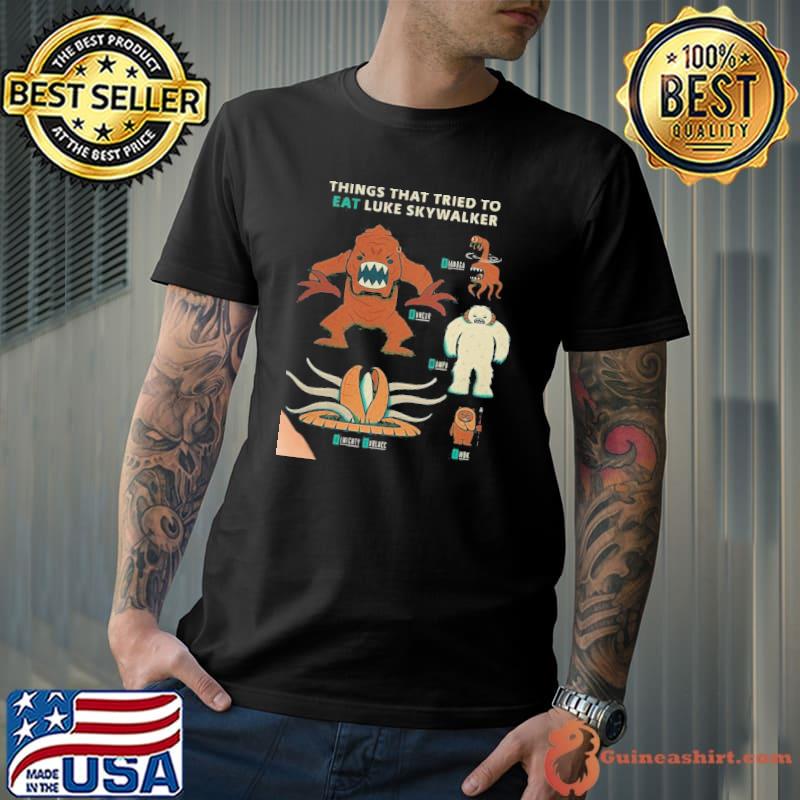 Things that tried to eat luke skywalker funny classic shirt