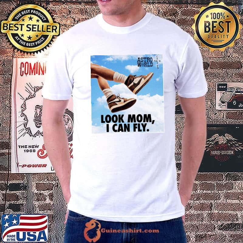Travis scott rap look mom I can fly vintage concert tour merch vlone astroworld Jordan kanye cactus Jack hip hop shirt