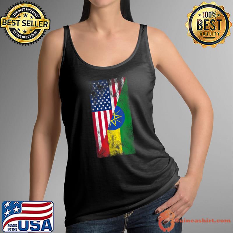 USA Ethiopia Flags United States of America T-Shirt Tank Top