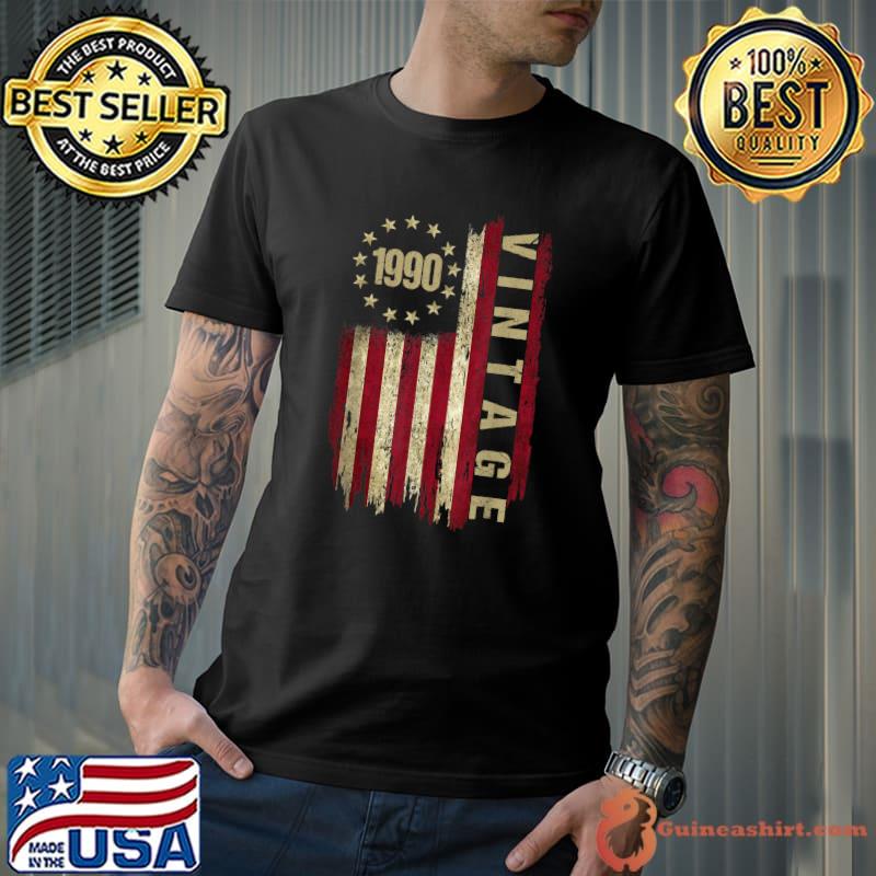 Vintage 1990 American Flag T-Shirt