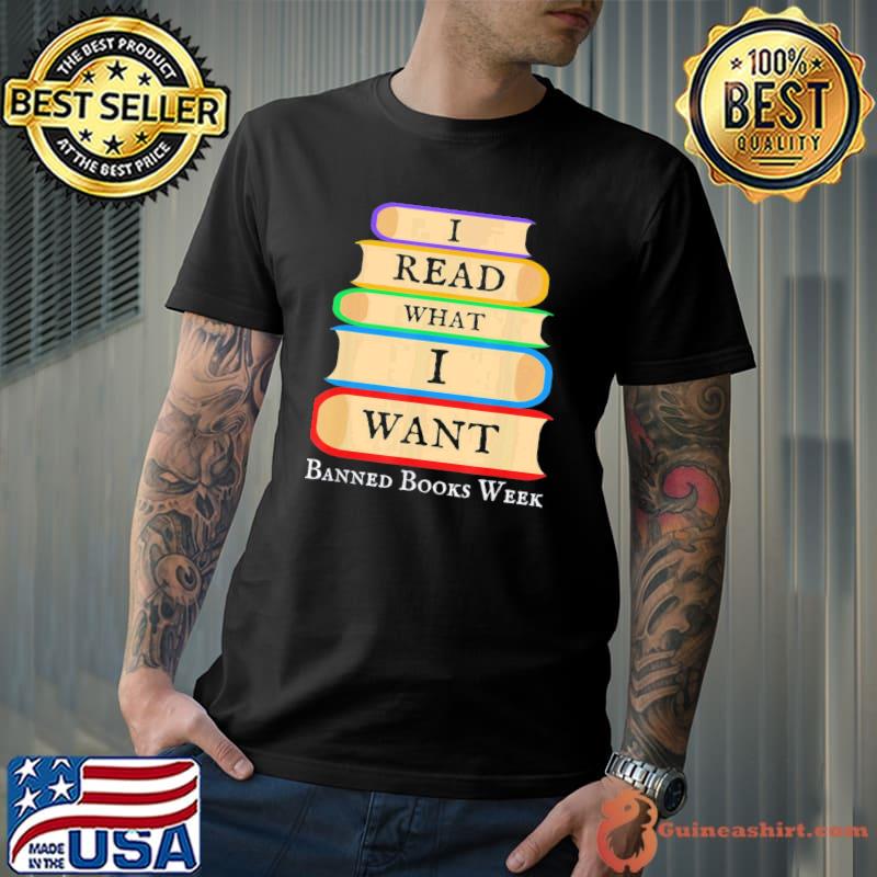 Vintage I Read What I Want Banned Books Week T-Shirt